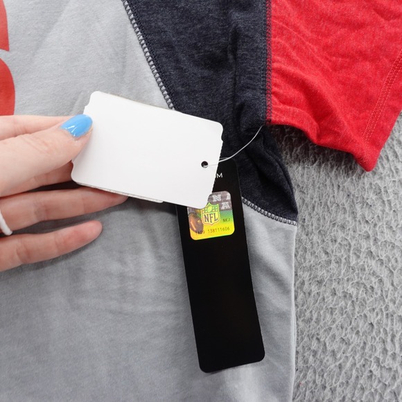 New England Patriots T Shirt NFL Team Apparel‎ Since 1960 Red Gray Blue Mens M - Picture 8 of 14